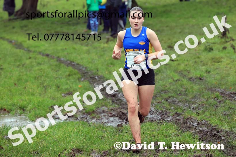 Womens under-17s and under-20s 2023 NECAA Cross Country Relays, Thornley Hall Farm, Peterlee, County Durham. Photo: David T. Hewitson/Sports for All Pics